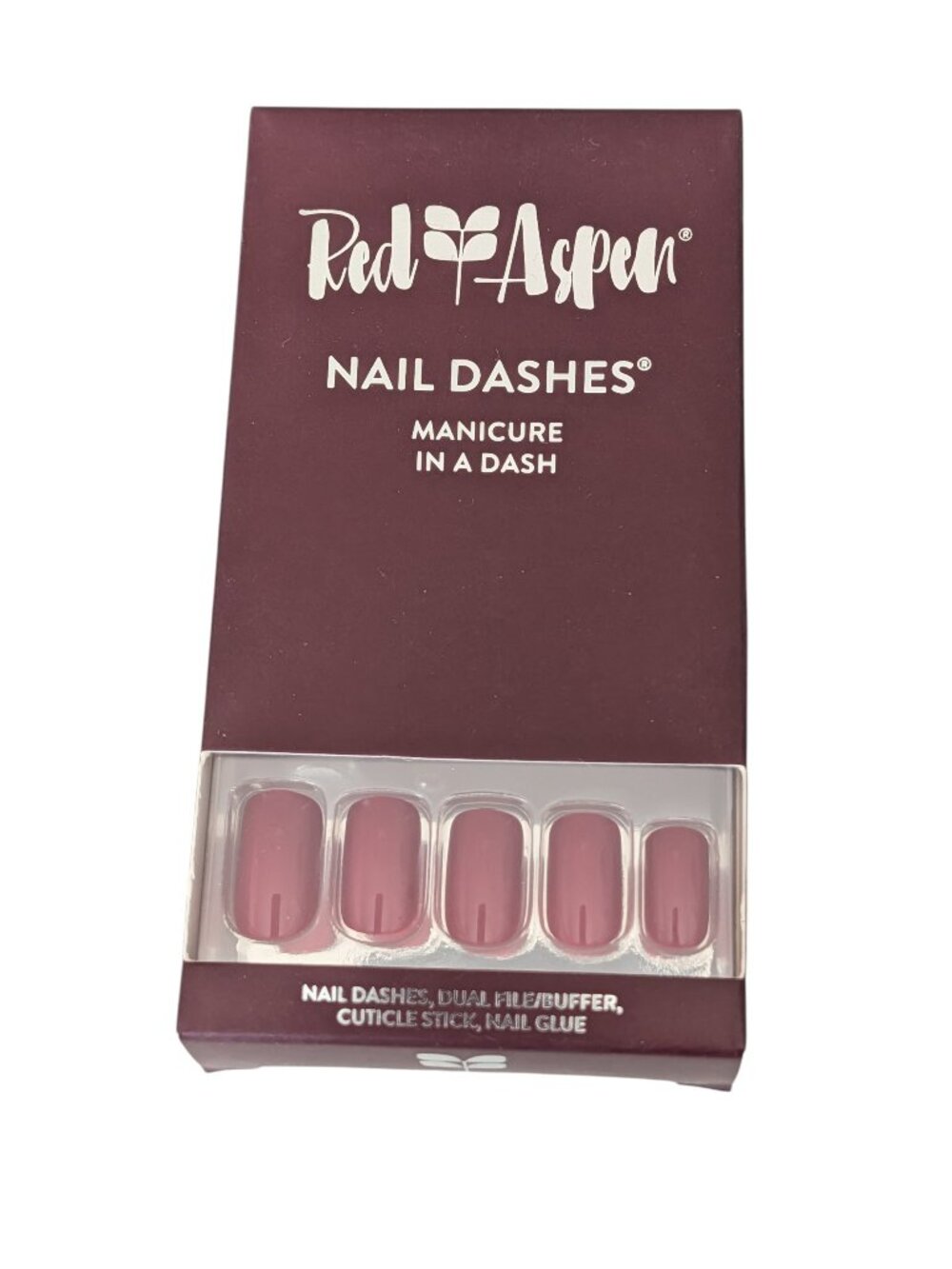 Red Aspen Nail Dashes Medium Square Pamla Jo's Poinsettia New with Box